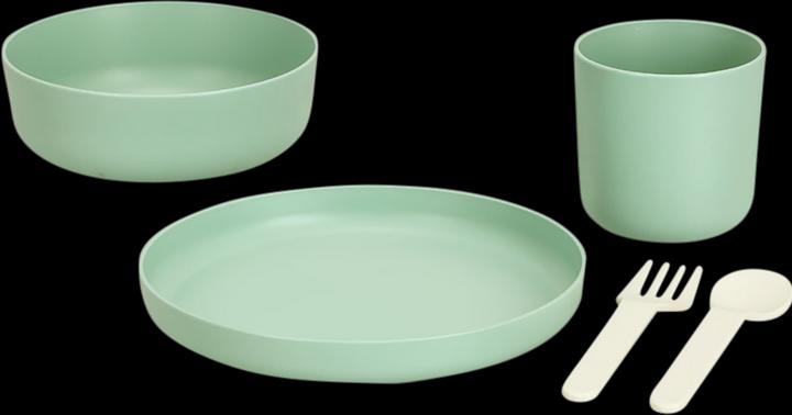 Produktbild Zeller Present Kinder-Geschirr-Set, 5-tlg., Kunststoff, salbei