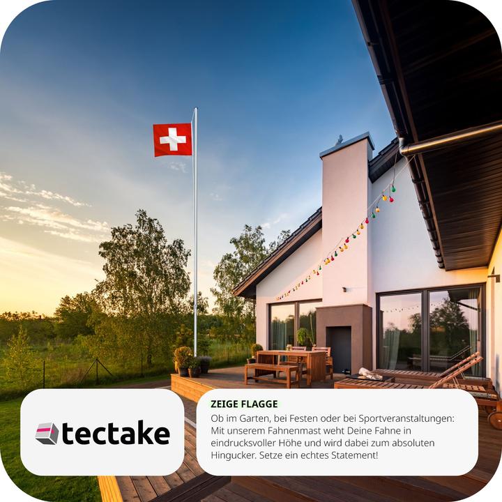 Produktbild tectake Fahnenmast