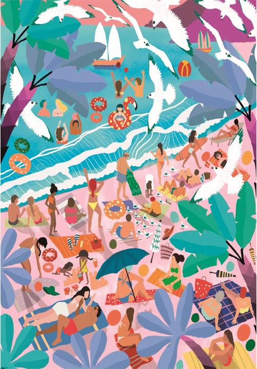 Actual product image Clementoni Puzzle 1000 Sunday At The Beach