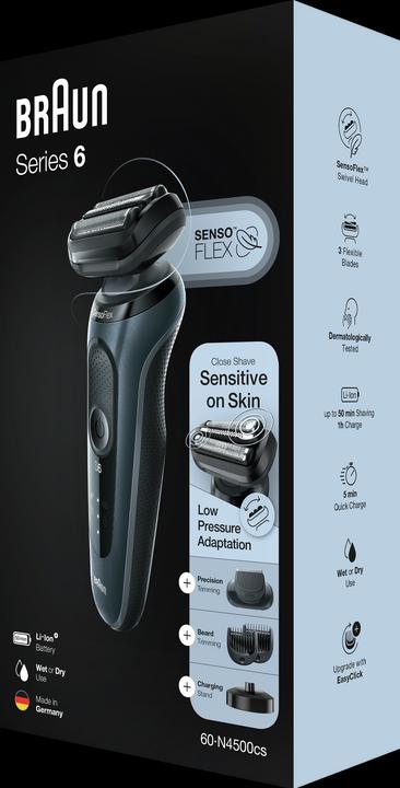 Actual product image Braun 60-N4500cs shaver Series 6 + beard trimmer