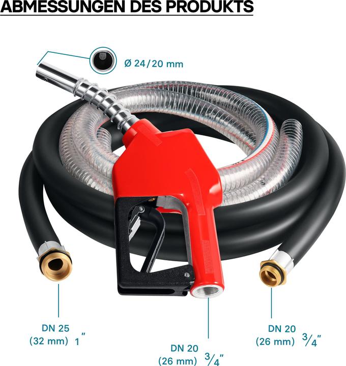 Actual product image Wiltec Self Priming Bio Fuel Oil Diesel 12V/150W 40l/min Transfer Pump H/D Portalbe