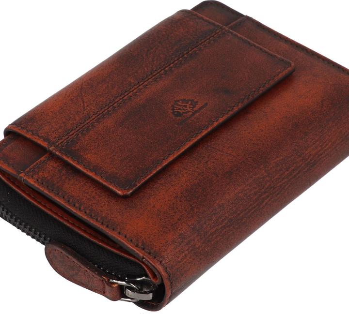 Produktbild Greenburry Destressed Geldbörse RFID Schutz Leder 13.5 cm
