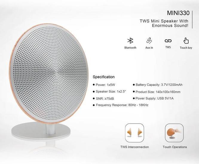 Actual product image PhoneLook Stylish Speaker 5W Wireless Bluetooth Mini Speaker from