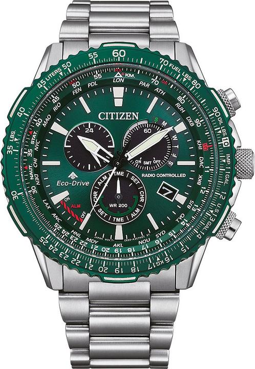 Immagine prodotto Citizen Promaster Sky Eco-Drive radiocomandato CB5004-59W (Orologio radiocontrollato, Cronografo, Visualizzazione della riserva di carica, 45 mm)