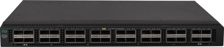 Actual product image HPE E N FlexFabric 5945 Switch, 32 QSFP28, 2 SFP Ports, VXLAN, VTEP, OVSDB Support (32 Ports)
