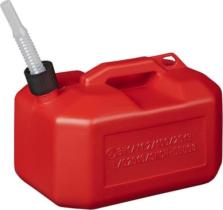 Produktbild ProPlus Benzinkanister 10L Kunststoff rot UN-geprüft (niedriges Modell)