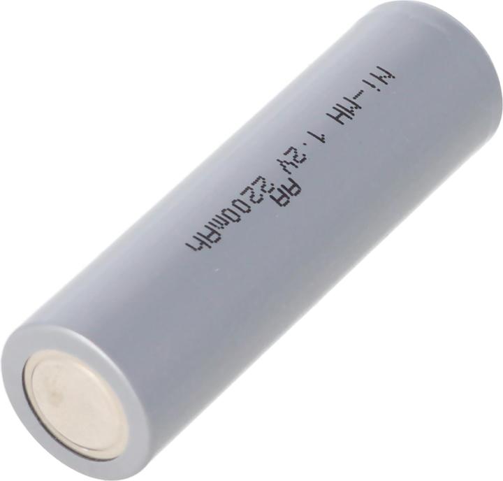 Produktbild AccuCell Akku HHR2200 Mignon AA Zelle NiMH Akku Flat Top mit (1 Stk., AA, 2200 mAh)