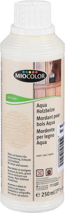 Produktbild Miocolor Aqua Holzbeize (Weiss, 0.25 l)