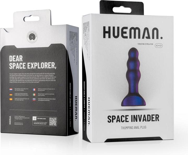 Actual product image Hueman Space Invader vibrierender Analplug