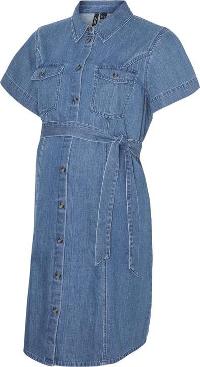 Vero Moda Maternity VMMCAMILLA Umstandskleid Jeanskleid (L)