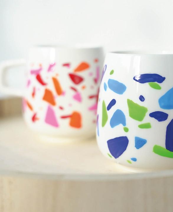 Actual product image Kreul Porcelain Paint "Glass & Porcelain" Color Living Set (Multinational, 120 ml)