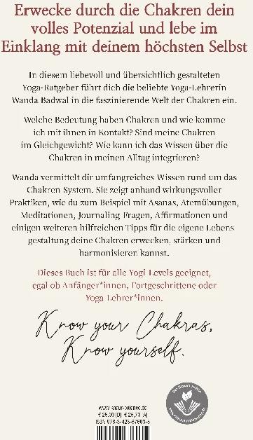 Actual product image Chakra-Yoga (German, Wanda Badwal, 2021)