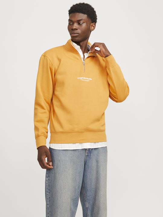 Actual product image Jack & Jones Text Sweatshirt with half zip Sweatshirt with half zip (M)