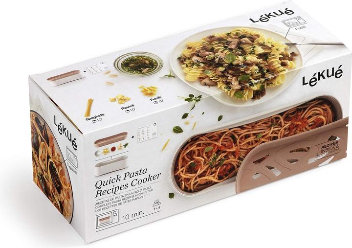 Actual product image Lékué Quick pasta stove, brown / white 28x11x11.2 cm