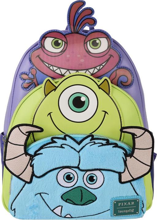 Loungefly Disney Pixar Monsters INC Mike Sully and Randall backpack 31cm