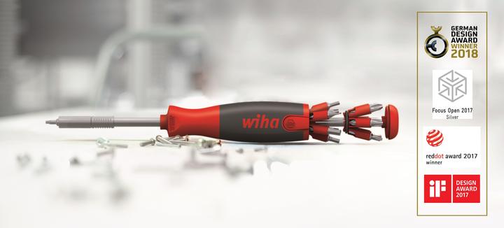 Produktbild Wiha Schraubendreher mit Bit Magazin (Torx (TX), Phillipps-Kreuzschlitz (PH), Pozidriv-Kreuzschlitz (PZ), Hex, Schlitz, Vierkant)