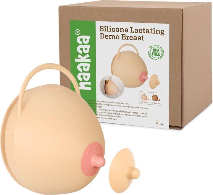 Immagine prodotto Haakaa Seno dimostrativo in silicone per l'allattamento - Avorio