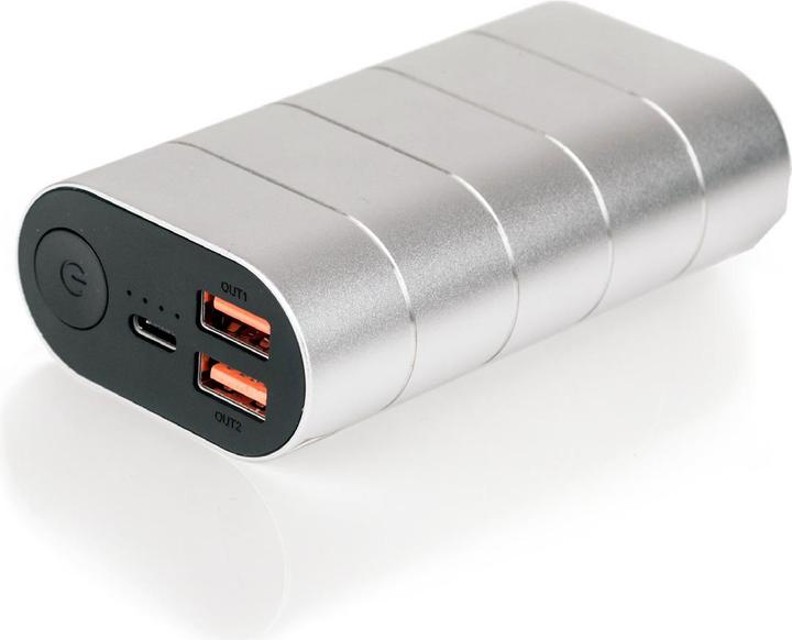 Produktbild Verbatim Powerbank grey/silver metal QC3 & USB-c (20000 mAh, 74 Wh)