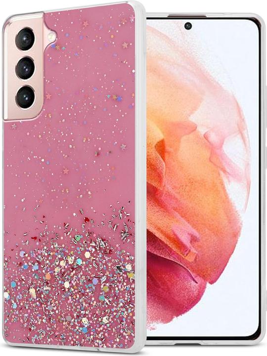 Actual product image Cadorabo TPU cover sparkling glitter (Samsung Galaxy S21 5G)