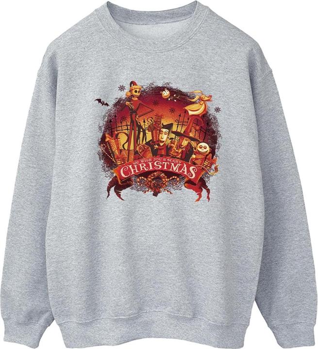 Disney The Nightmare Before Christmas Scary Christmas Sweatshirt (S)