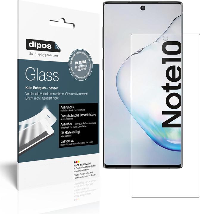 Actual product image Dipos Screen Protector Anti-Shock (2 Piece, Samsung Galaxy Note 10)