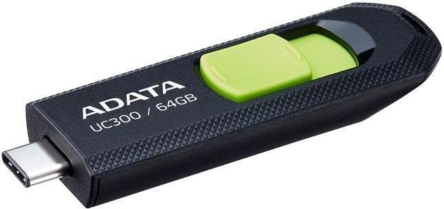 Image du produit Adata USB 64GB UC300 bkgn 3.2 Interface USB Type C USB 3.2 Gen 1 (64 Go, USB-C)