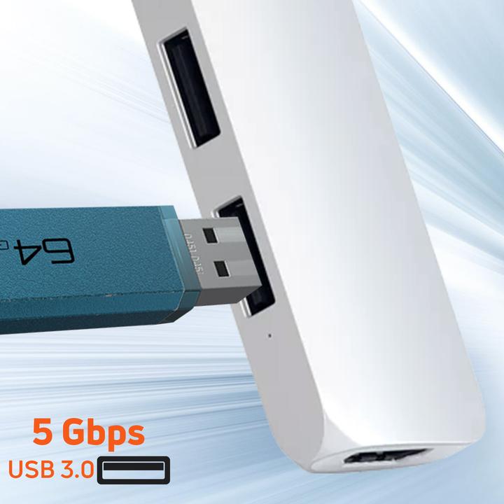 Image du produit Satechi USB-C Slim Multiport V2 (USB-C, 6 Ports)