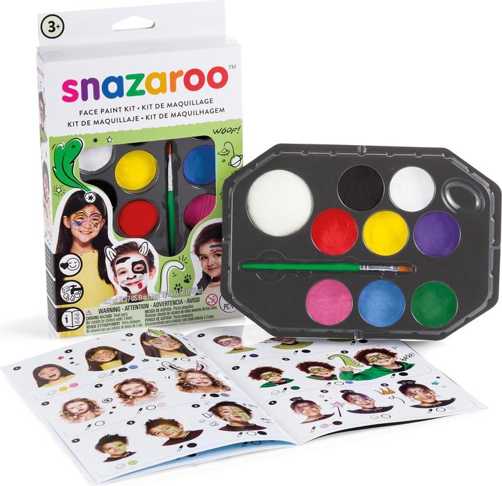 Immagine prodotto Snazaroo Kit di pittura per il viso 10 parti e libro delle idee