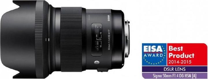 Productafbeelding Sigma 50mm f/1.4 DG HSM ART, Sony E - (EU) (Sony E, Volledig formaat, APS-C / DX)