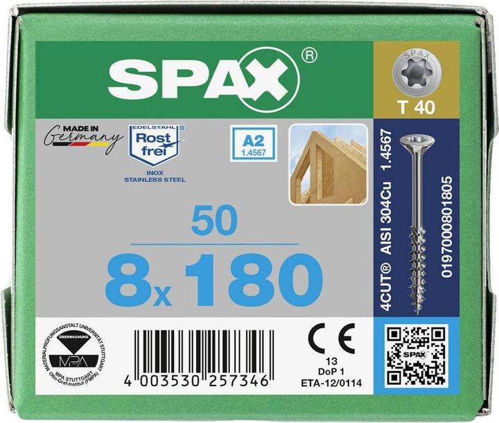 Image du produit Spax Vis pour assemblage bois (50 Vis par pièce)