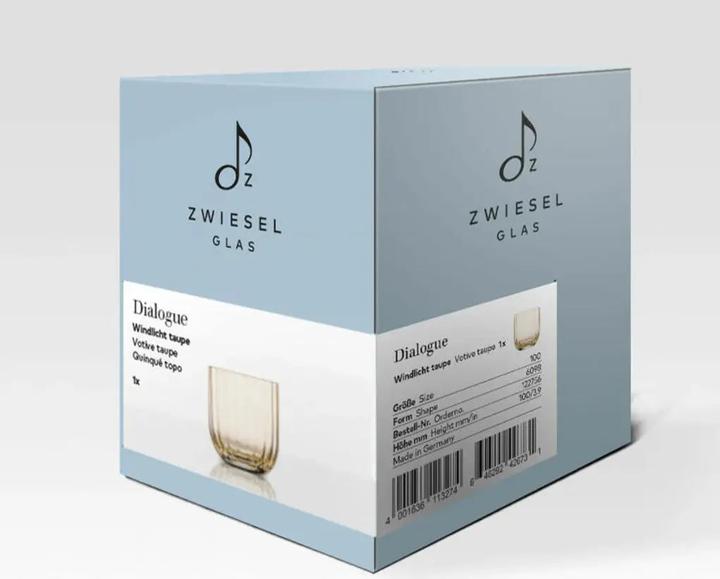 Produktbild Zwiesel ZWG Windlicht Dialogue taupe (1 x, Ø 10 x 10 cm)
