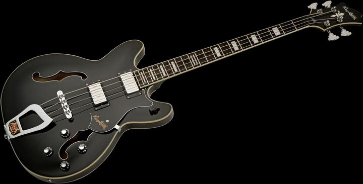 Actual product image Hagstrom Bass Guitar, Viking, Black Gloss (Electric guitar)