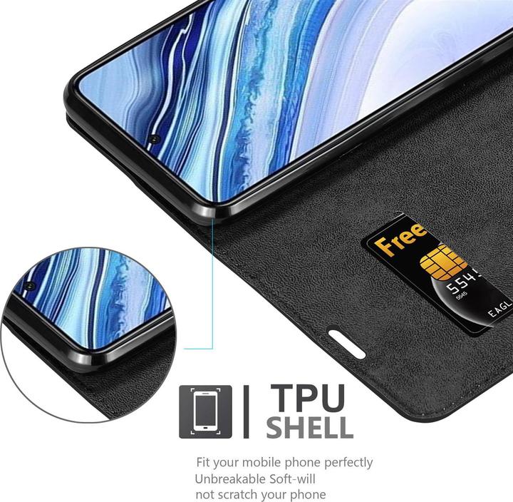 Produktbild Cadorabo Book Invisible Magnet Cover (Xiaomi Redmi Note 9, Xiaomi Redmi Note 9S)
