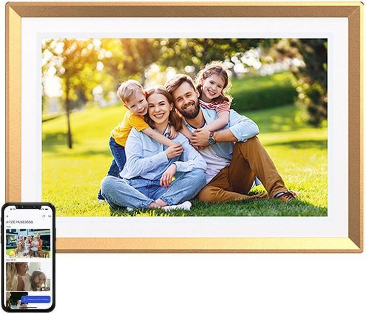 Produktbild Arzopa D10 (gold) 10,1" digitaler Fotorahmen (10.10", 1280 x 800 Pixel)