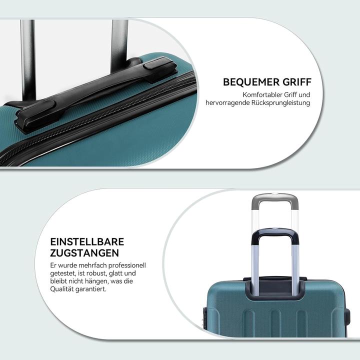 Produktbild Beibye Hartschalen Handgepäckkoffer mit Zwillingsrollen (38 l, Handgepäck (bis 50l))