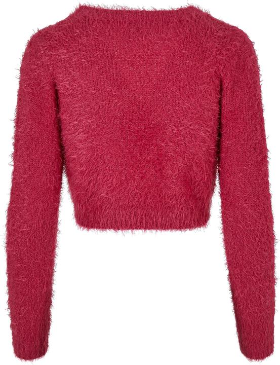 Actual product image Urban Classics Ladies Tied Cropped Feather Cardigan - 117653 (5XL)