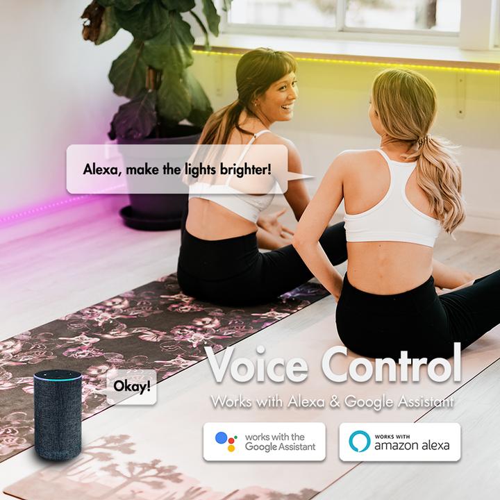 Actual product image LogiLink Wi-Fi Smart RGB+W LED tape, self-adhesive, Tuya compatible, 5 m (Daylight, 500 cm, Indoor)