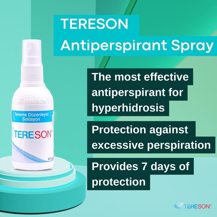 Produktbild Tereson Antitranspirant Spray 50 ml, stark gegen Schwitzen an Achseln und Händen (Spray, Crème, 50 ml)