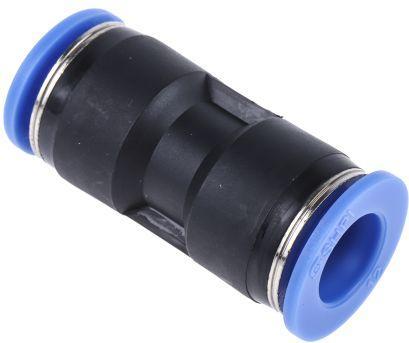 Actual product image Rs Pro Straight plug-in adapter, pipe-to-pipe, plastic, 9.9 kgf/cm², 990 kPa