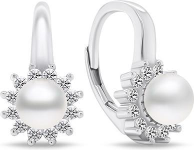 Produktbild Brilio Silver - Elegant silver earrings with zircons EA788W