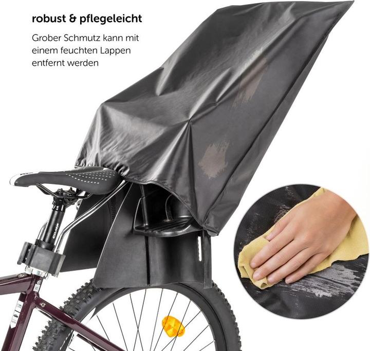 Actual product image Zamboo Children's bike seats & accessories Rain cover for children's bike seats (suitable for (Bike frame)
