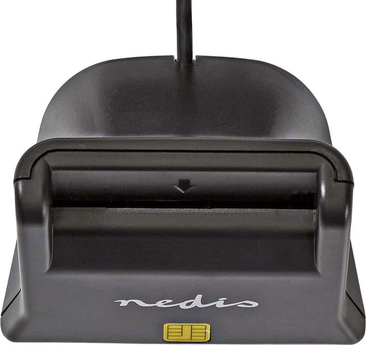 Produktbild Nedis RDRU2SM3BK Intelligenter Kartenleser, Schwarz, USB 2.0 (USB 2.0)