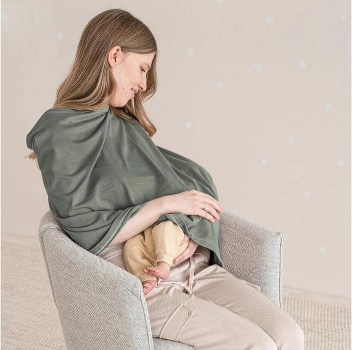 Actual product image Julius Zöllner Nursing cloth Jersey Uni Basil