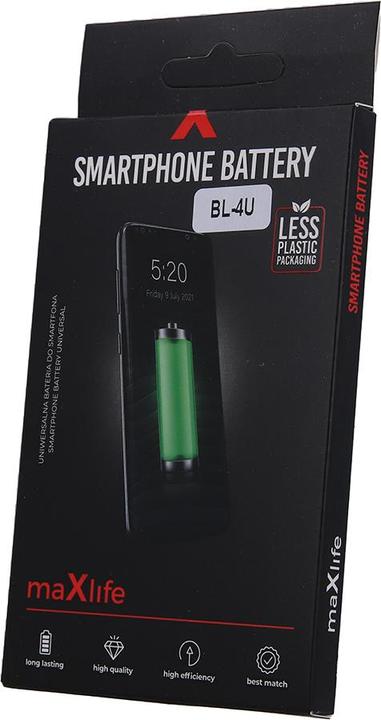 Immagine prodotto Maxlife batteria per Nokia E66 / E75 / C5 / 3120 / BL-4U 1000mAh