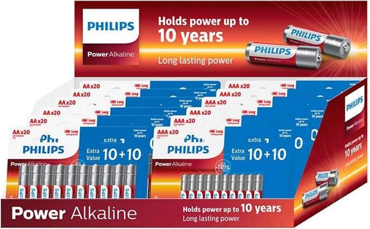 Philips Battery 12pc 10+10 AA AAA (12 Stk., AAA, AA)