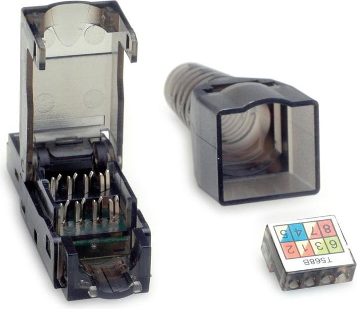 Produktbild Value feldkonfekt. RJ45-St. Kat.6A UTP (U/UTP, CAT6a, 0.07 m)