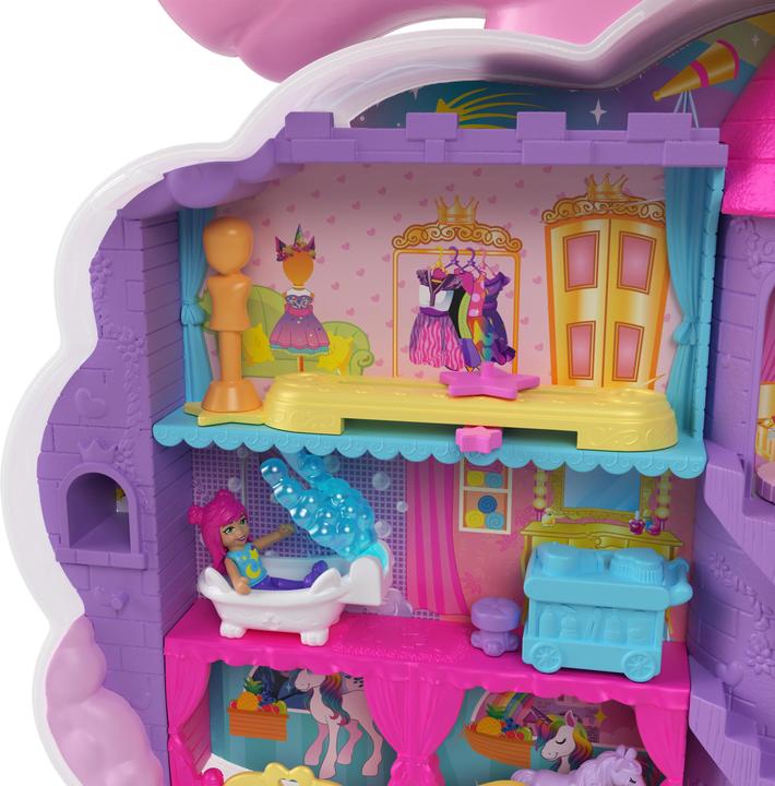 Actual product image Polly Pocket Unicorn Hair Game Box