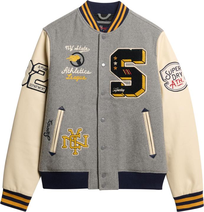 Actual product image Superdry College Patched Bomber Jacket (M)