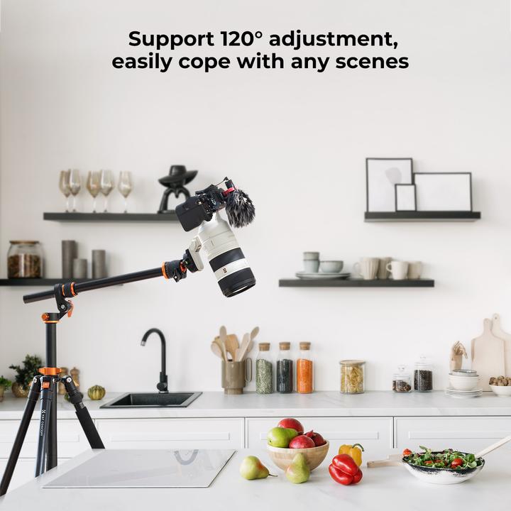 Image du produit K&F Concept T254A7 + tête de trépied BH-28L (Métal)