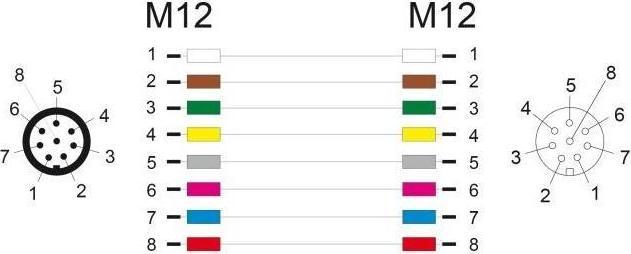 Nährwerte und Zutaten Delock M12 Kabel A-kodiert 8 Pin Stecker zu Buchse PVC 2 m (S/FTP, CAT5e, 2 m)